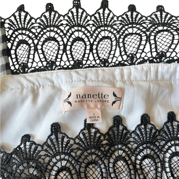 Nanette Lepore Cold Should Gingham Midi Dress Black size 2 - Picture 6 of 12